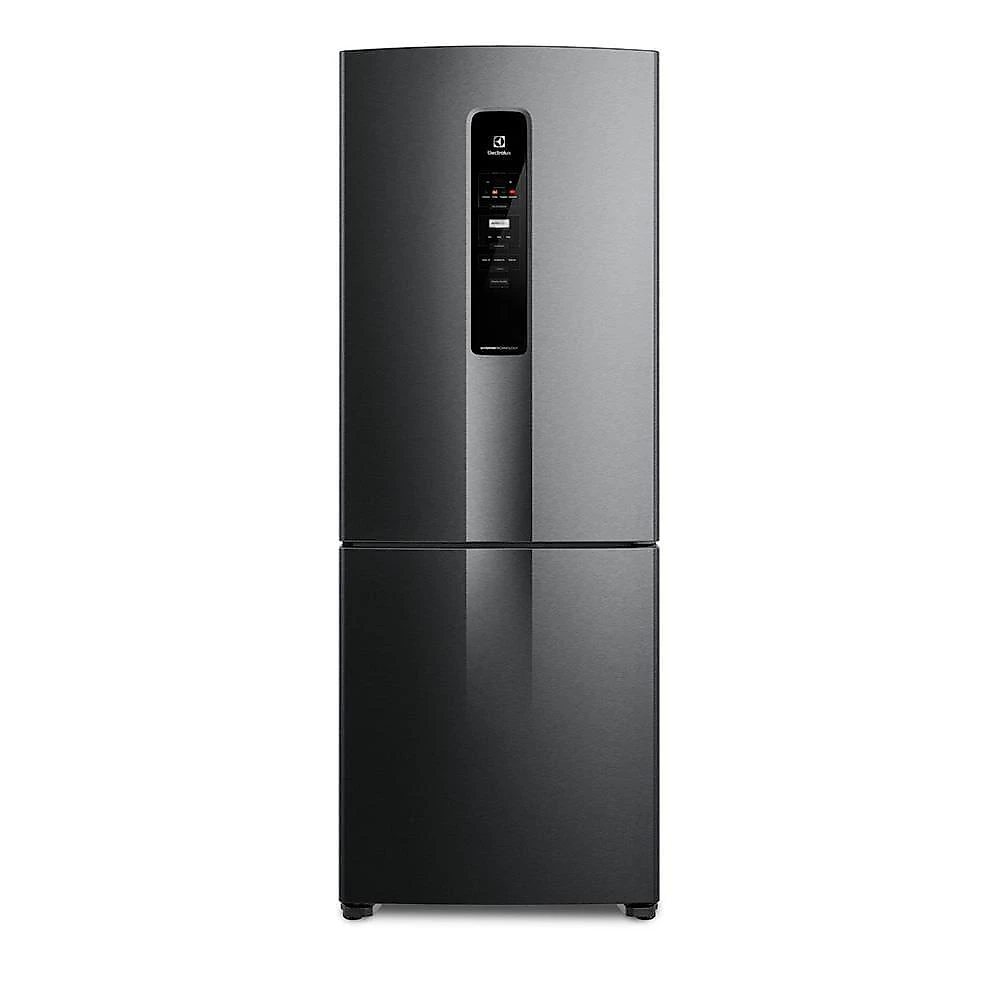 Geladeira electrolux ib7b frost free inverse efficient com autosense black inox - 490l 110