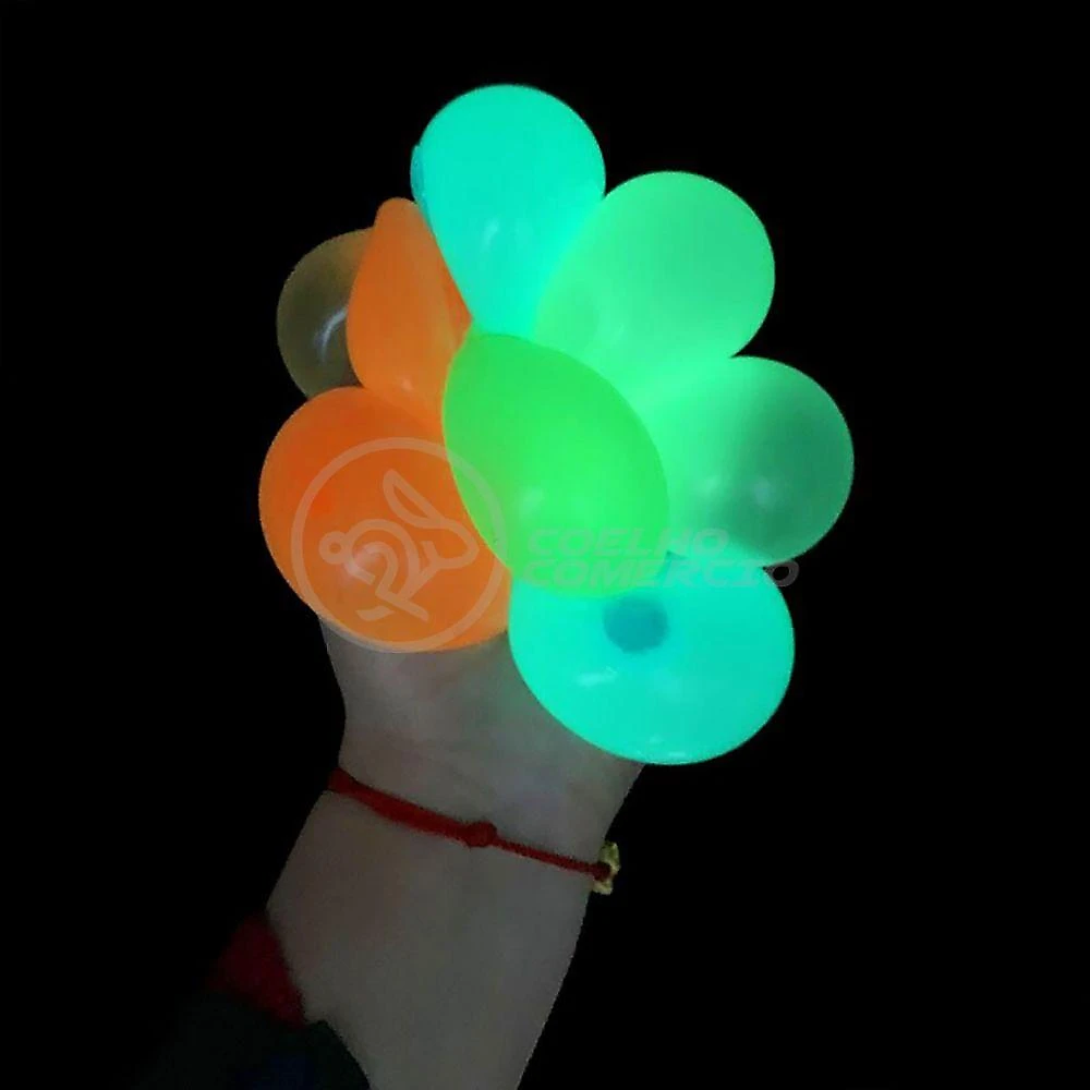 Fidget Toy Bolinha Globble Anti Stress Fluorecente