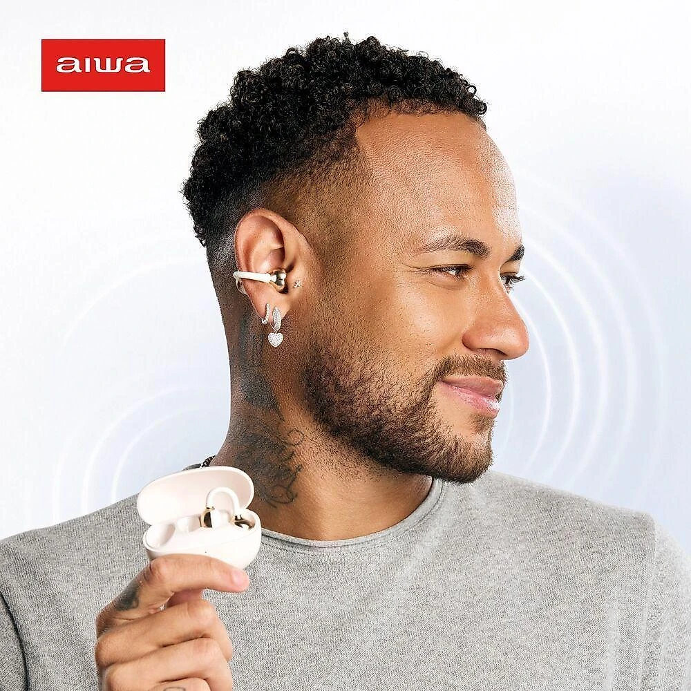 Fone de Ouvido Earbud Aiwa AWS-EB-06-CL-WG Bluetooth 6.0 32h Bivolt Branco