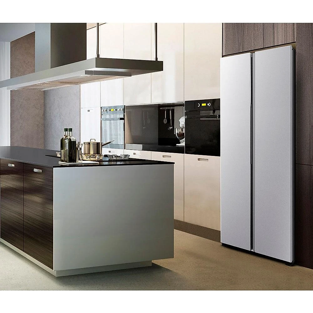 Geladeira Hisense Inverter Side by Side RS3P428, 441 Litros, Inox - 110 Volts
