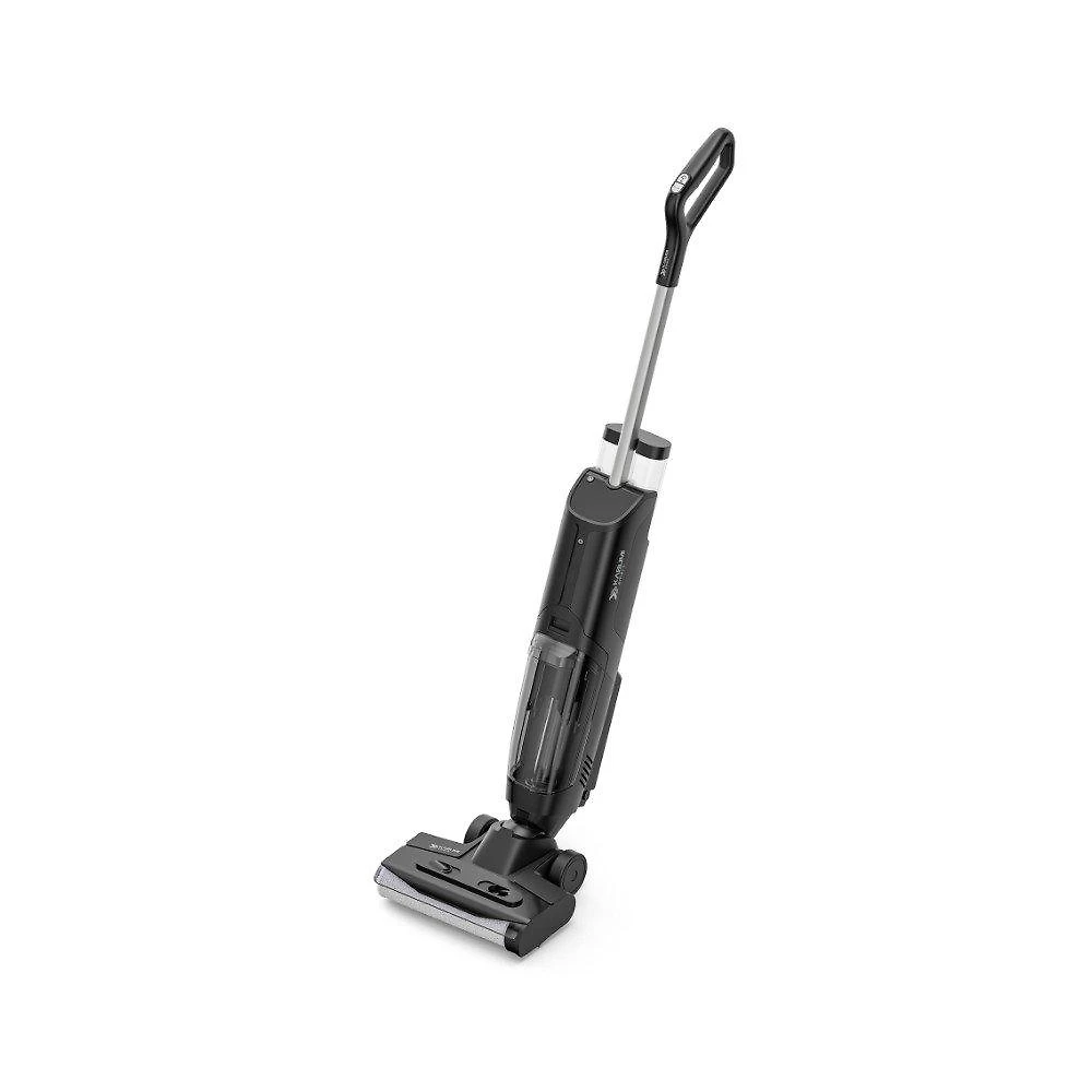 Aspirador de Pó Vertical Sem Fio KABUM! smart Clean Pro - Sólidos e Líquidos, Passa Pano, Base Autolimpante, 5500PA, Bivolt, Preto - KSAV300PT