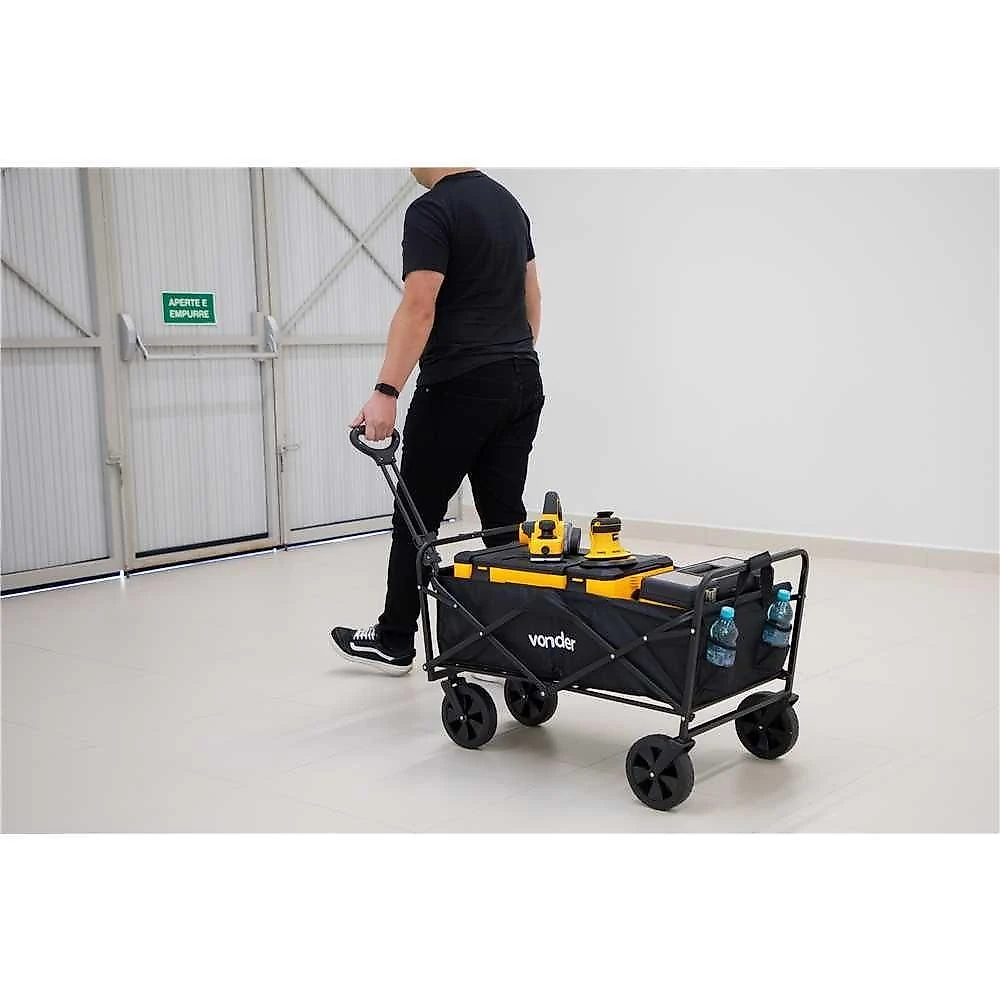 Carrinho para Carga CDV075 Dobrável com Estrutura Metálica Preto Nove54 53.5CM 75kgf
