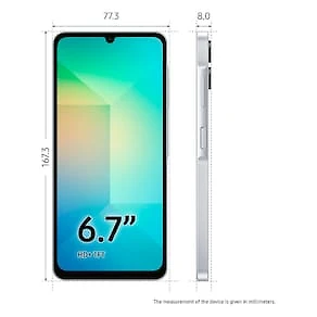 Miniatura Celular Samsung Galaxy A06 Tela 6.7" 128GB 4G Processador Octa-Core, Câmera Traseira de 50MP e Selfie de 8MP Branco