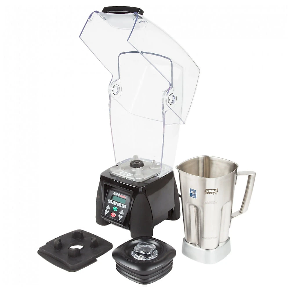 Liquidificador Industrial Waring MX1500XTS Xtreme 3 1/2 hp com Teclado Programável, Tela LCD, Velocidade Ajustável e Recipiente de Aço Inoxidável...
