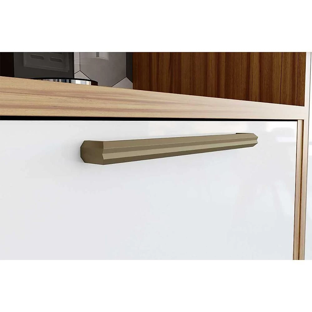 Cozinha Completa Syrah 3 Peças 2 Portas 3 Gavetas MDF 74.5cm Amêndoa