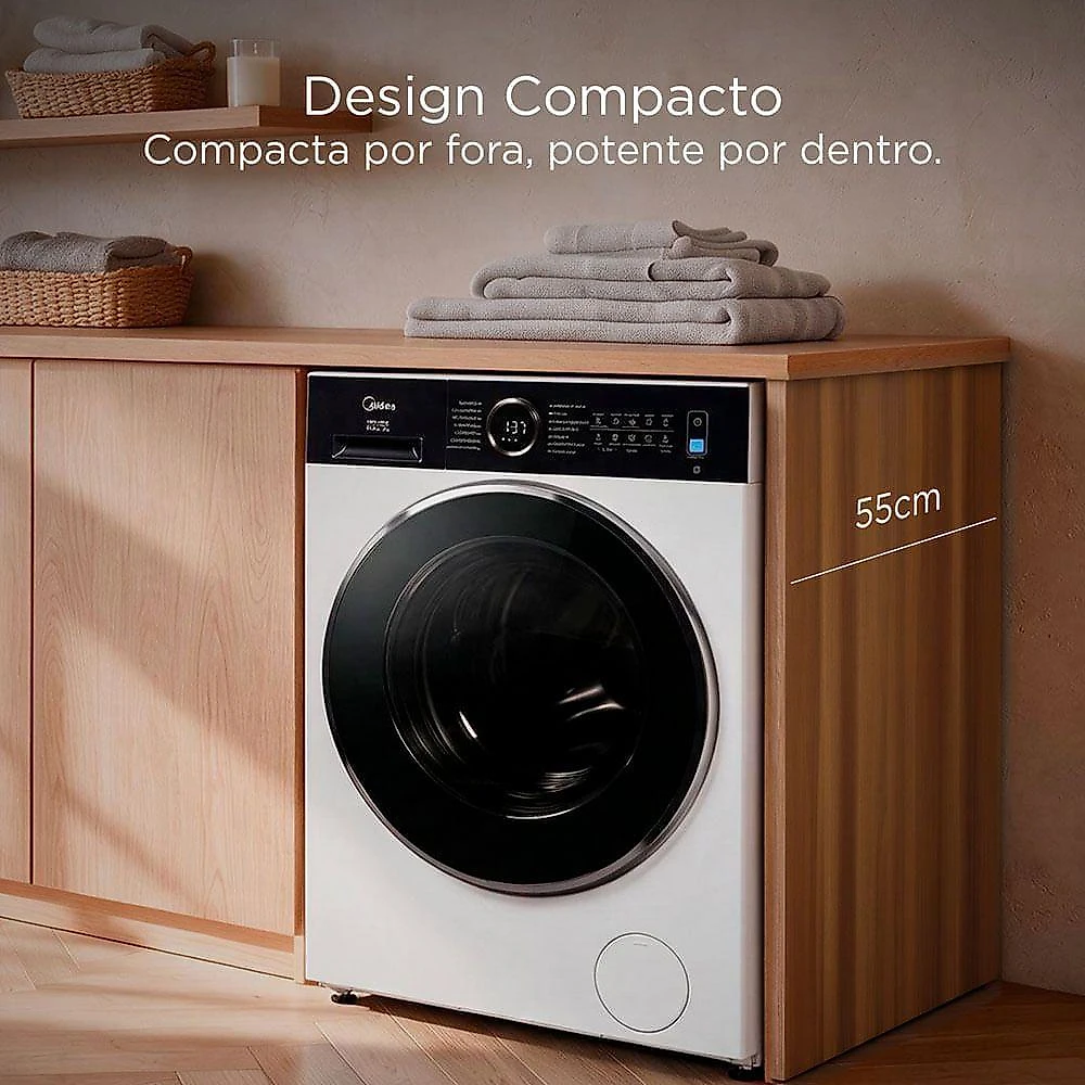 Lava e Seca Midea MF205D115WB-WK-02 11,5KG Conectada Branco 220V