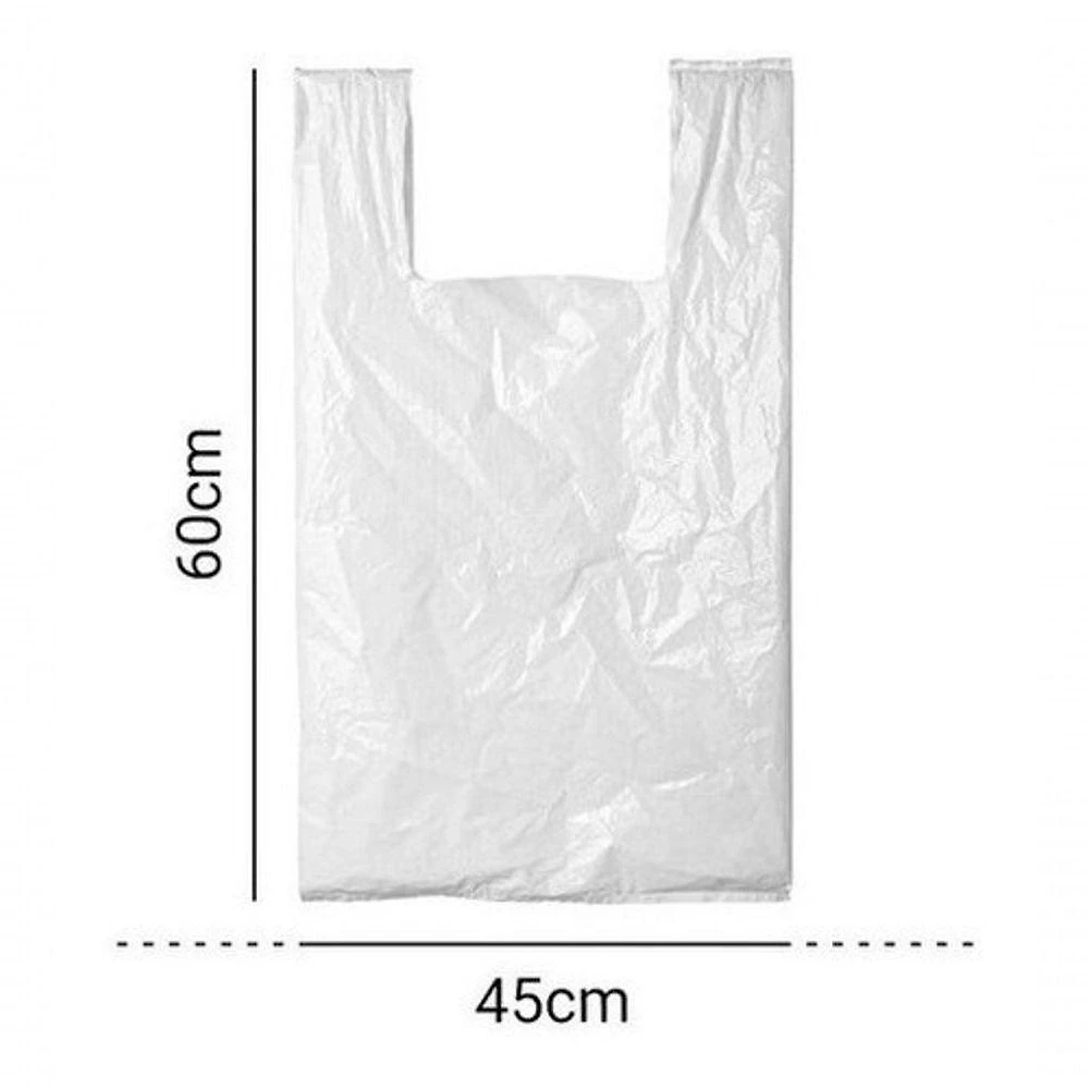 Sacola Plástica 45x60 em Polietileno Reciclado Pacote 5KG Branca Higipack