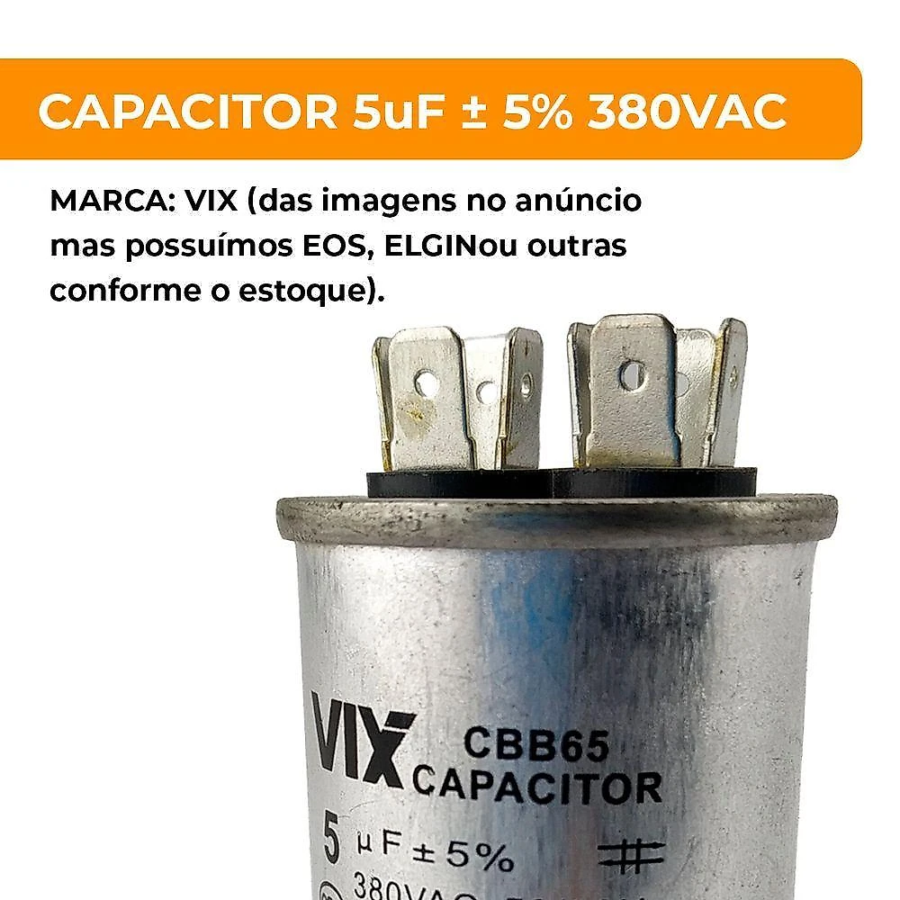 Capacitor Eletrolítico 5uf 380v