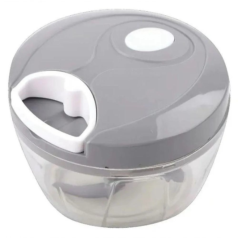 Processador Manual de Alimentos 500ml com 3 Laminas Plastico e Inox Azul Escuro Util Comercio
