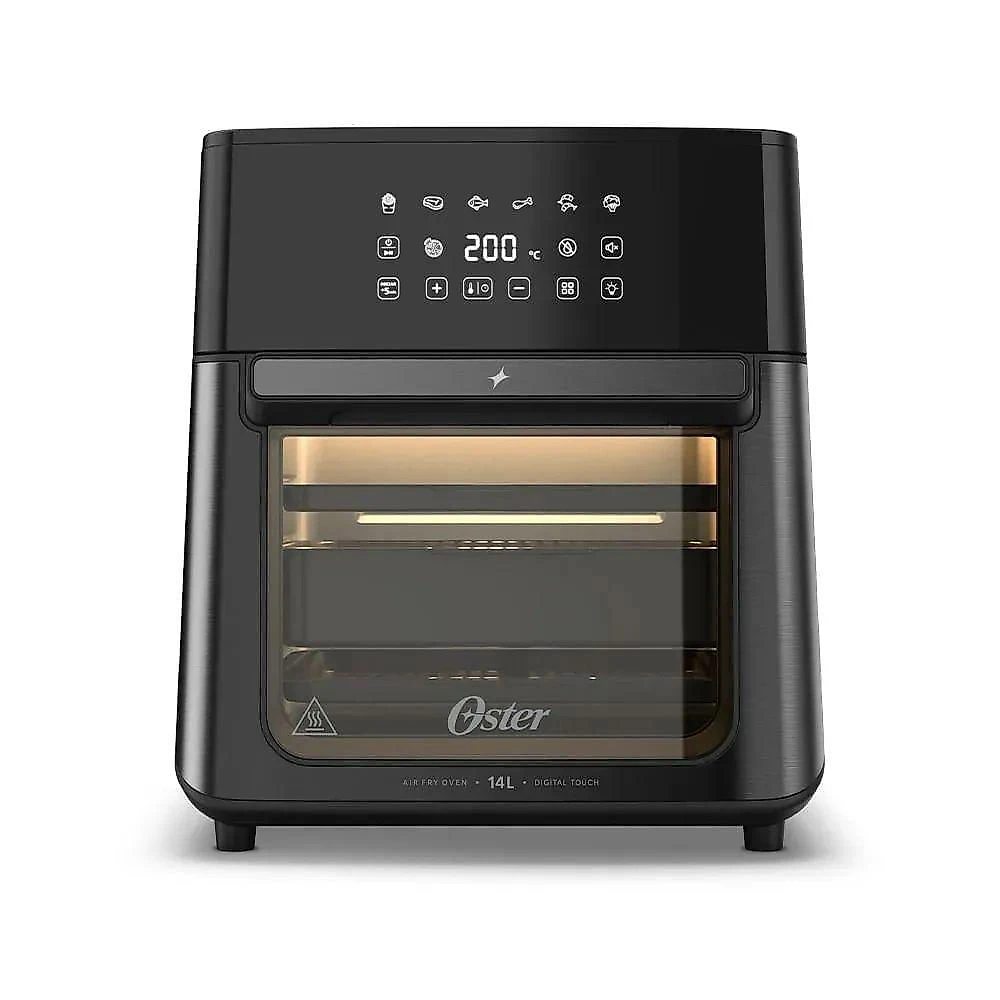 Fritadeira Oster Oven Fryer 14L Digital Touch 3 em 1 Air Fryer e Forno Preta 110V