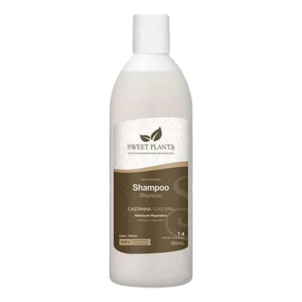 Shampoo Sweet Plants Castanha para Animais 500ML 1 Unidade