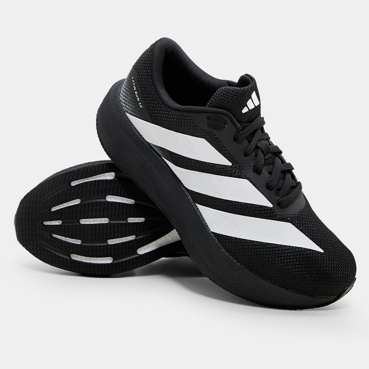 Miniatura Tênis Adidas Latin Run 3 0 Preto+Branco - 34