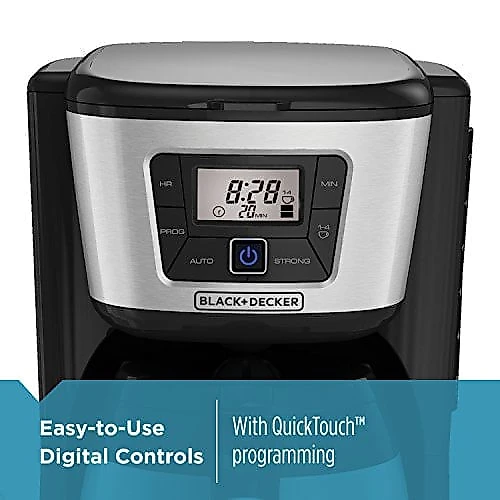 Cafeteira Elétrica BLACK DECKER CM2035B 12 Xícaras Preto e Prata 110V
