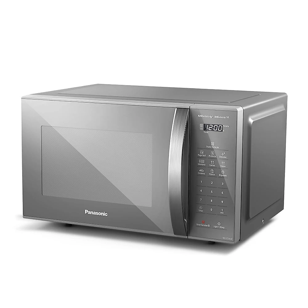 Miniatura Microondas Panasonic Dupla Refeição 27L Prata - ST55LMRU 110v