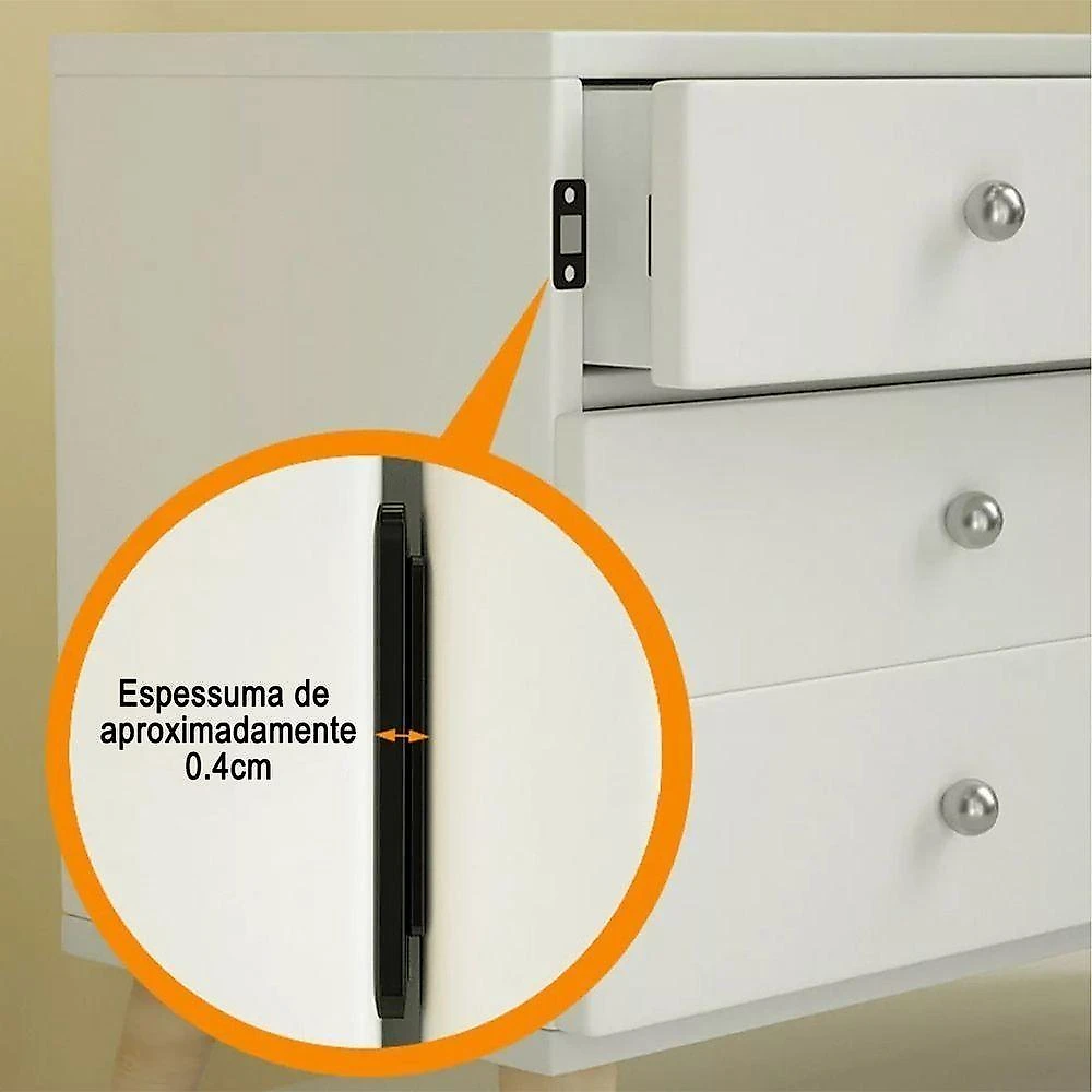 Fecho Magnetico Ima 8 Peças Para Porta Trava Fecha Janela Gaveta Armario Multiuso Resistente