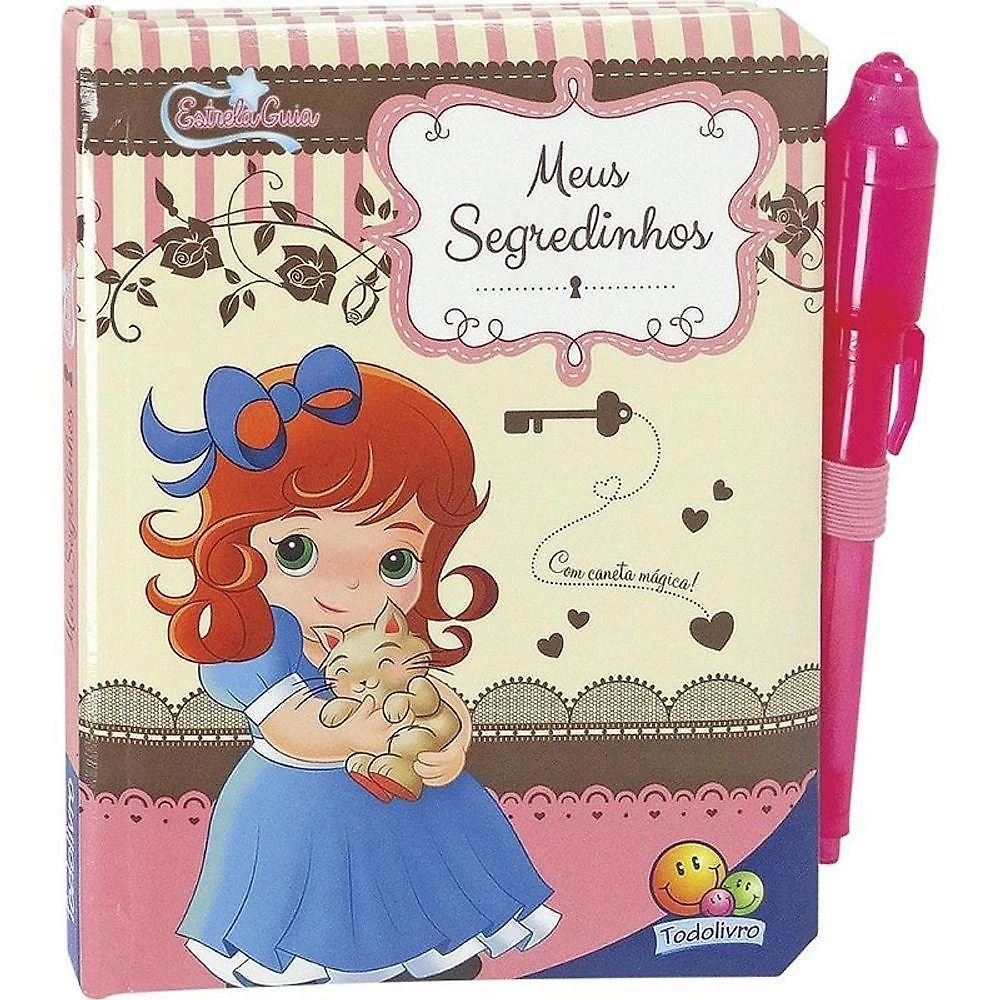Diário Todolivro Meus Segredinhos 13x15CM 28 Páginas com Caneta Mágica