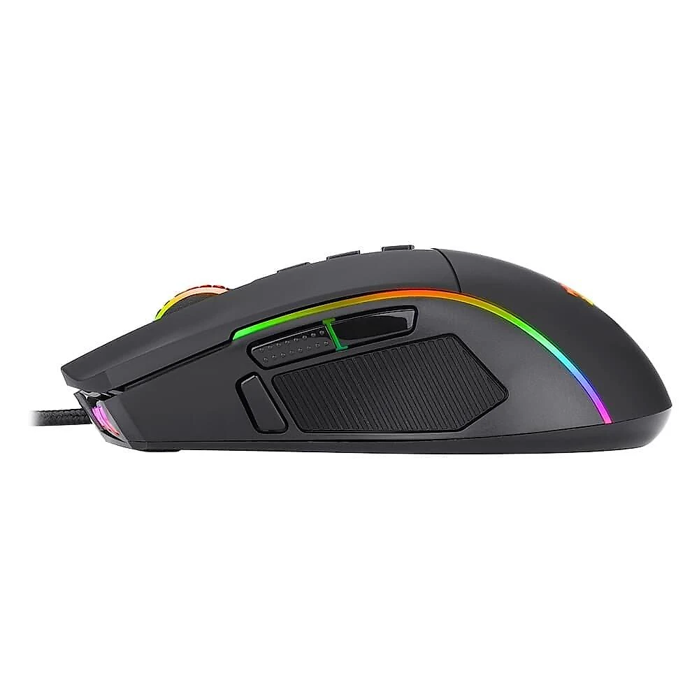Mouse Gamer Redragon Plank, RGB, 16000 DPI, 9 Botões, Preto - M812-RGB