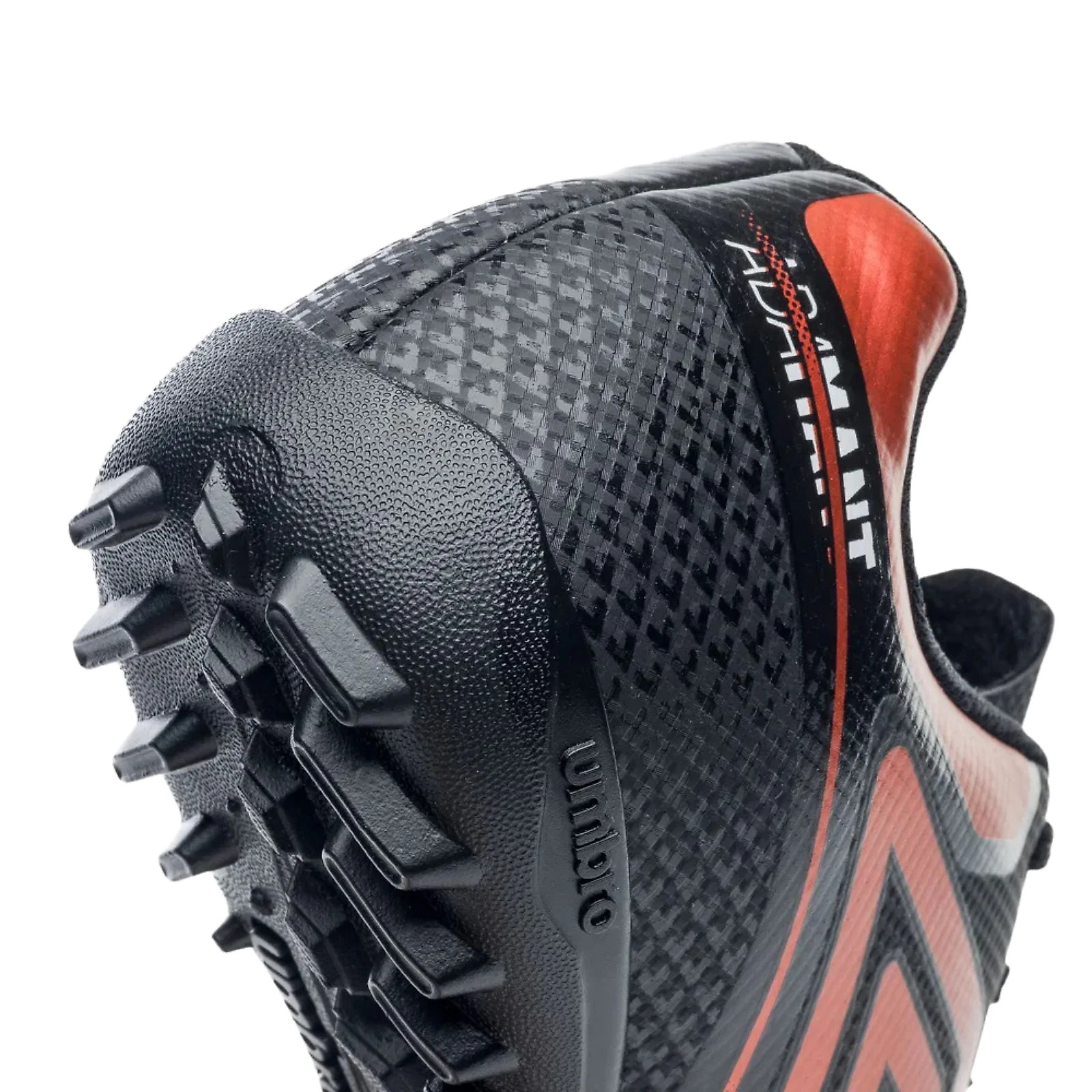 Chuteira Society Umbro Adamant Top Speed Jr Preto/Vermelho/Branco TAM 28