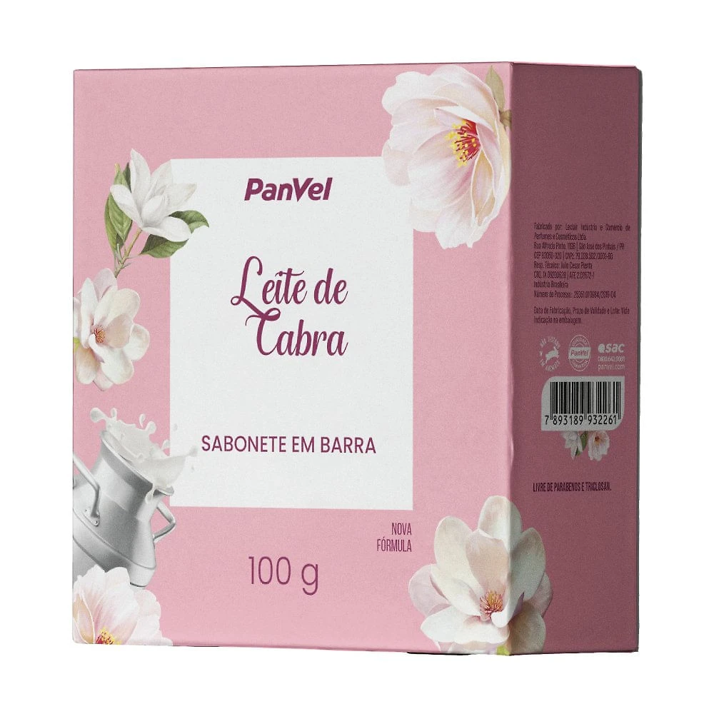 Sabonete Em Barra Panvel Leite De Cabra 100g