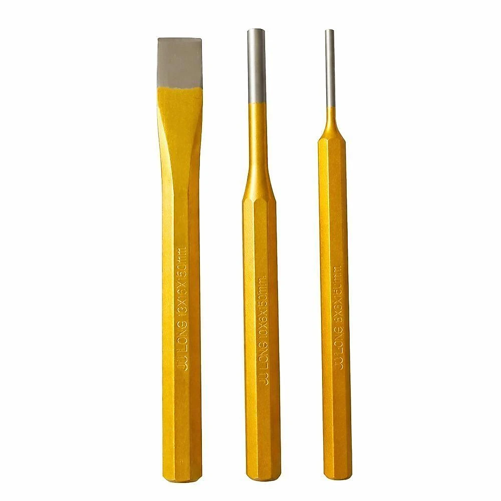 Kit Saca Pino Punção Talhadeira 6 Peças Reforçado