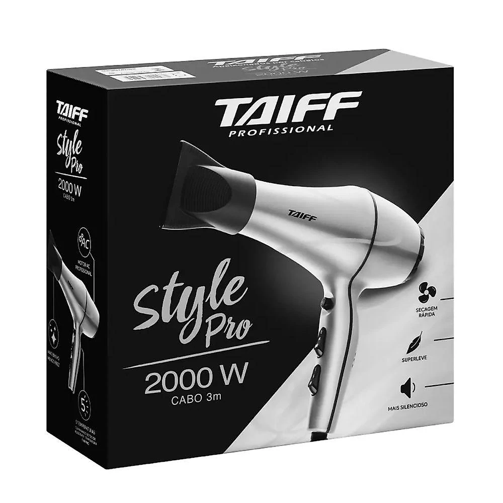 Secador De Cabelo Style Pro 2000W Prata 110V