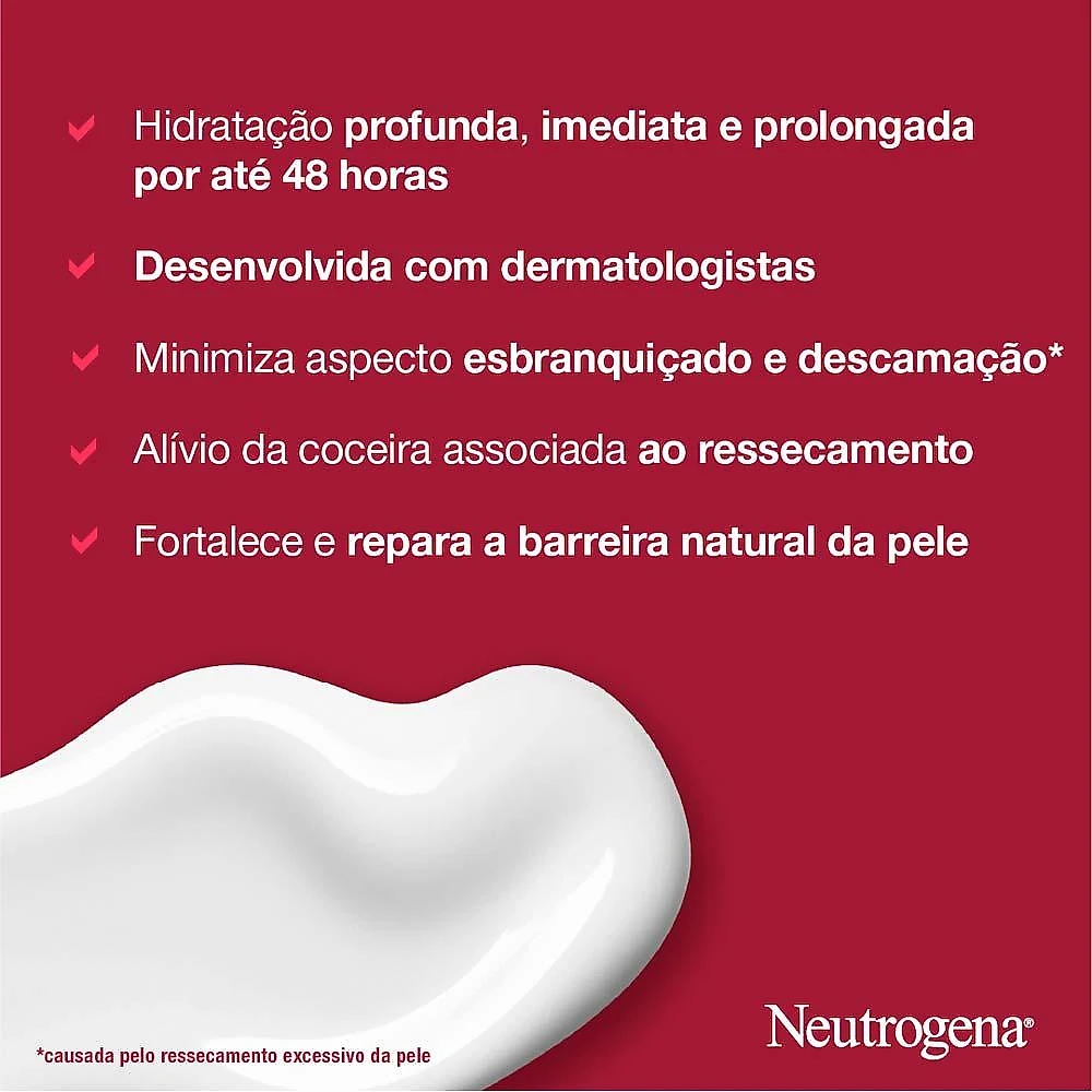Loção intensiva corporal hidratante neutrogena norwegian formula