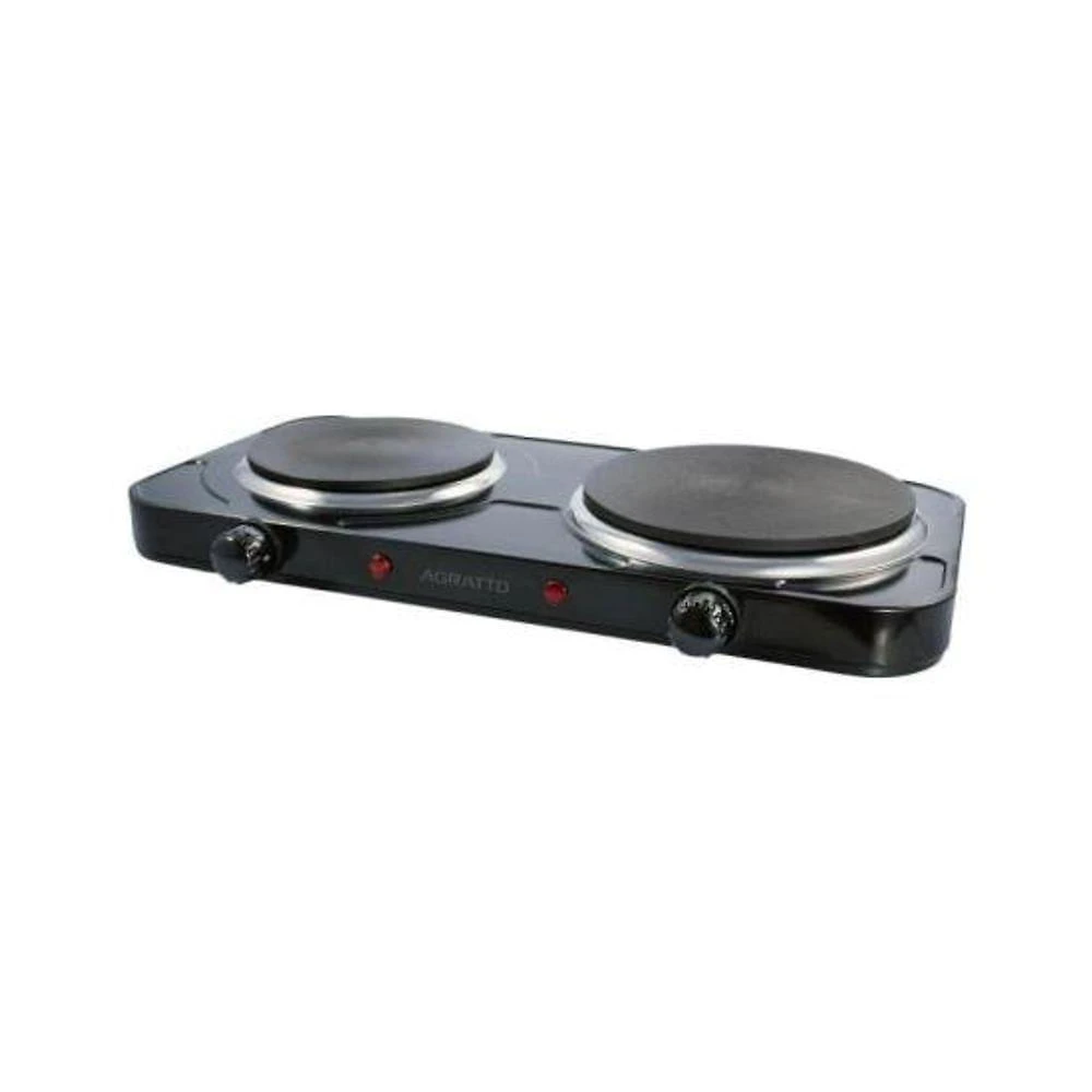 Fogão Elétrico de Mesa FMP-01 2 Pratos Preto 2500W 110V Agratto