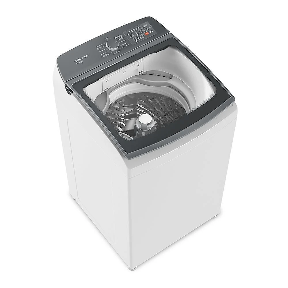 Lavadora de roupas brastemp bwf18ab com ciclo tira manchas advanced e ciclo antibolinha branca - 18kg 110
