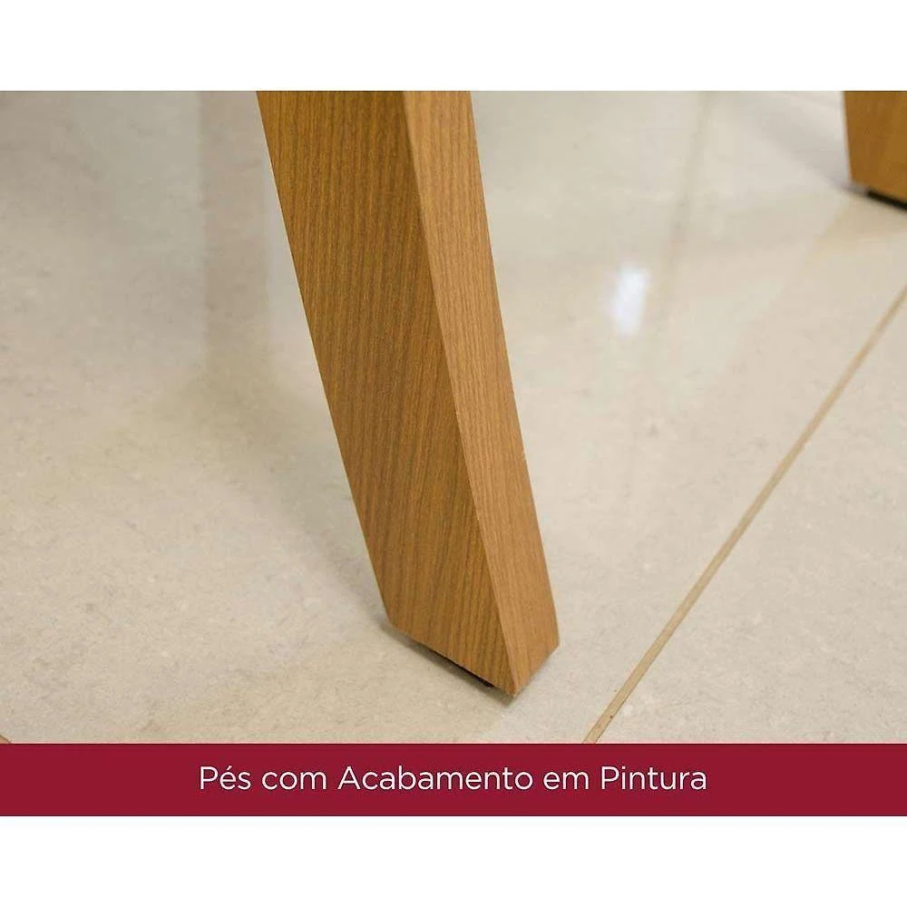 Miniatura Cadeira Sala De Jantar Malu Kit 6 Un Nature-veludo Light Linho
