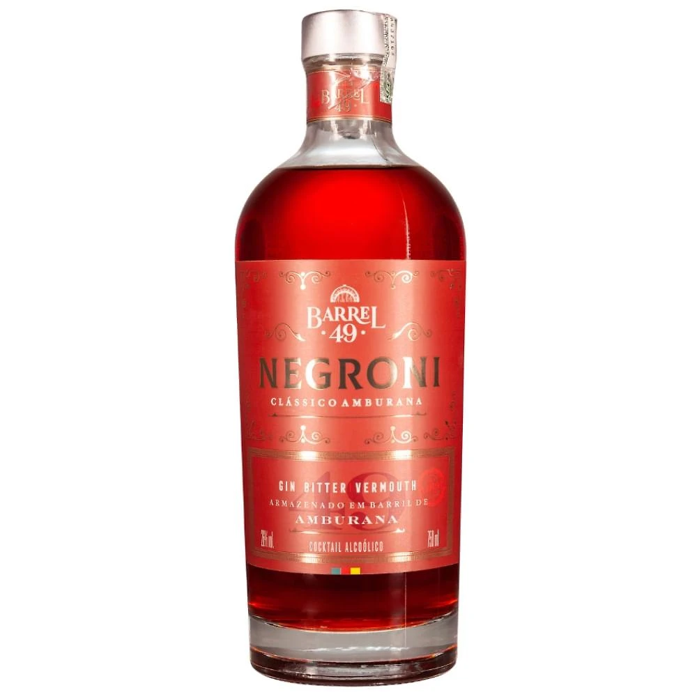 Cocktail alcoólico barrel 49 negroni weber haus 750ml