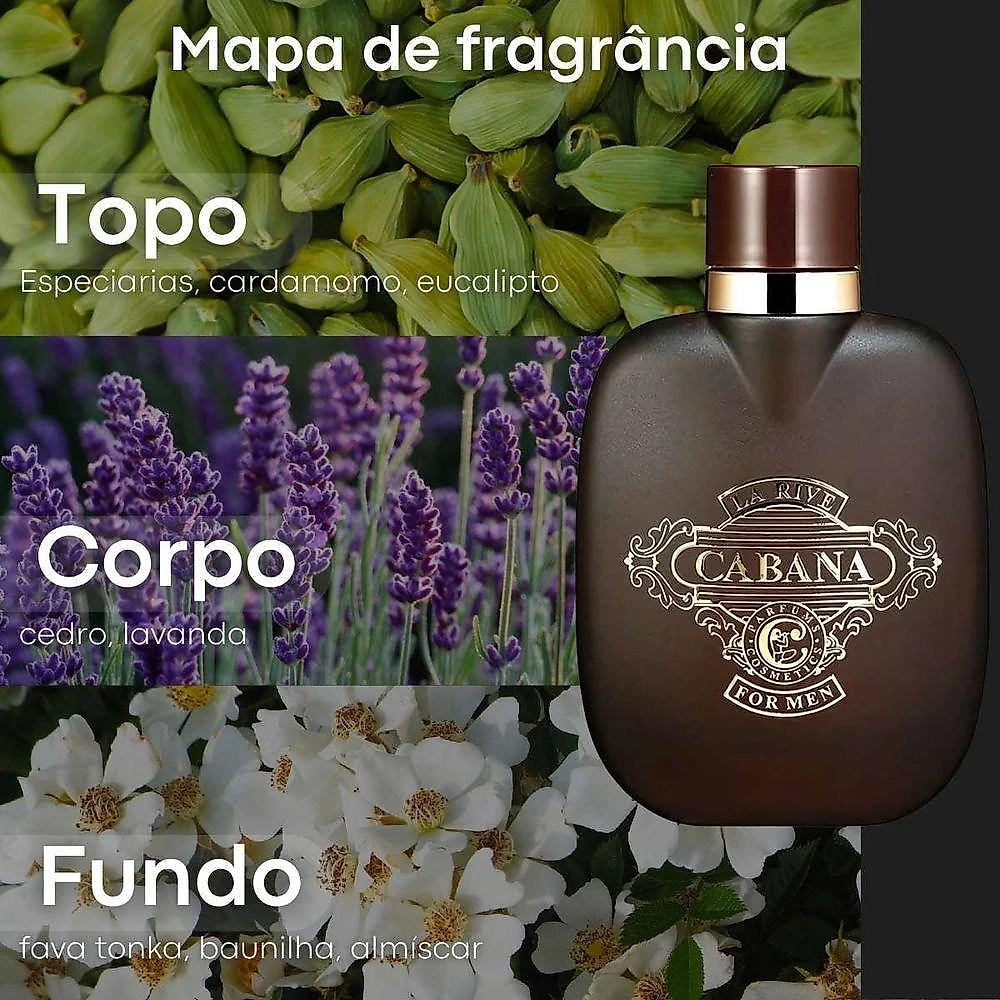 Perfume La Rive Cabana Masculino Eau de Toilette Amadeirado Aromático 90ML