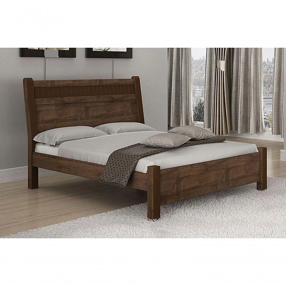 Cama Casal Detalhada 100% Mdf - 185-canion - Star Móveis