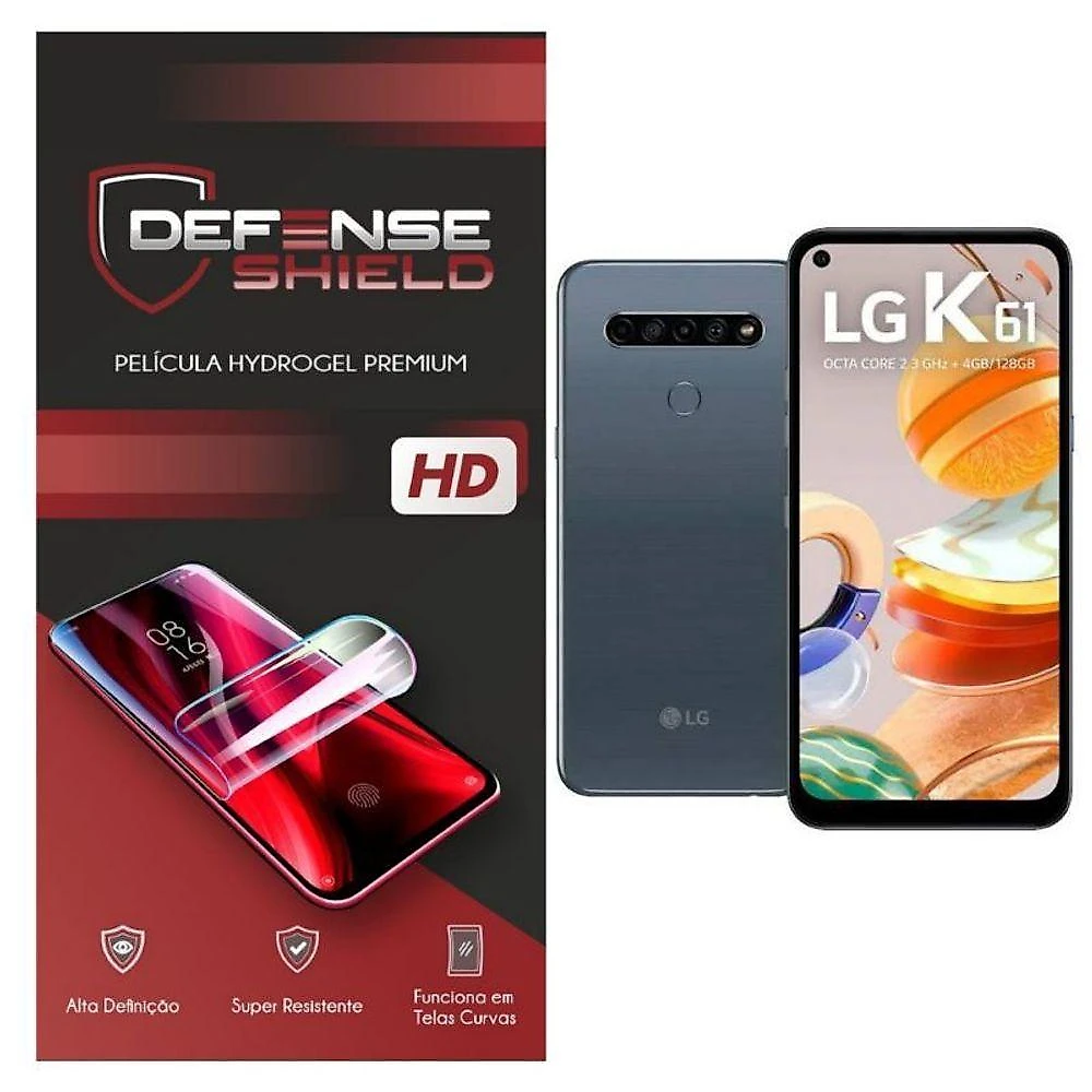 Pelicula Hydrogel Premium Para Lg K61 Proteção Frontal + Verso Defense Shield