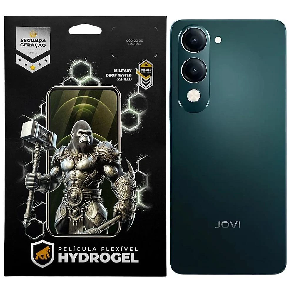 Película Gshield para Jovi Y29s 5g Traseira Hydrogel HD com Proteção Hidro Nano Pet + TPU Soft Gel