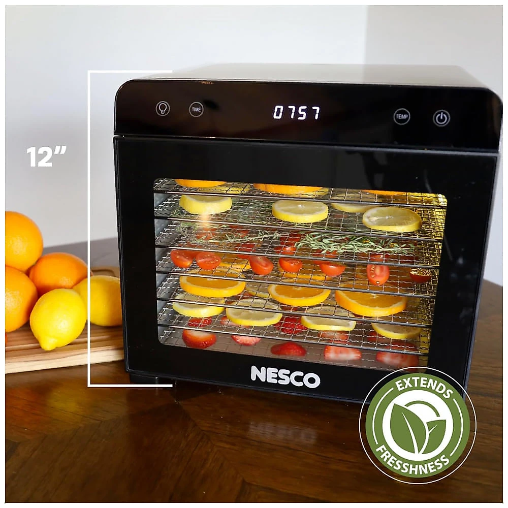 Desidratador de Alimentos Nesco 8 Bandejas Inox FD-8TSS Digital Timer 650W 120V