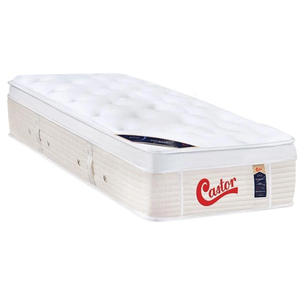 Colchão Solteiro Espuma Visco Gel Molas Ensacadas Pocket Gold Star Vitagel Euro Pillow (88x188x32) - Castor