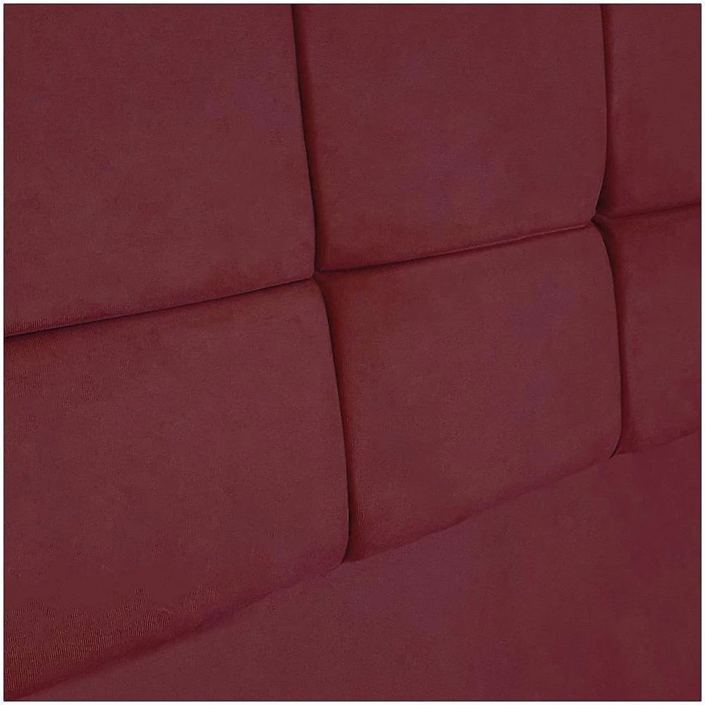 Cabeceira King 1,95m Nina Suede - Pallazio Cor Marsala