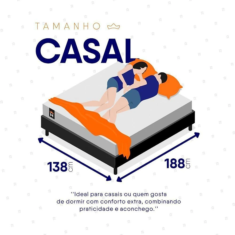Cama Box Baú Luanda Espuma D28 Casal 138x188 King House
