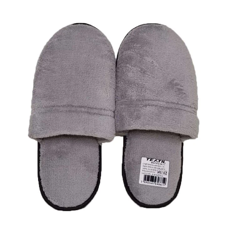 Pantufa Textil Mafeçolli Feminino - CINZA