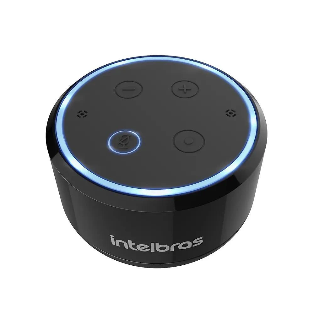 Alto-Falante Inteligente Intelbras Izy Speak Mini 4010002 com Wi-Fi e Bluetooth para Controle de Voz