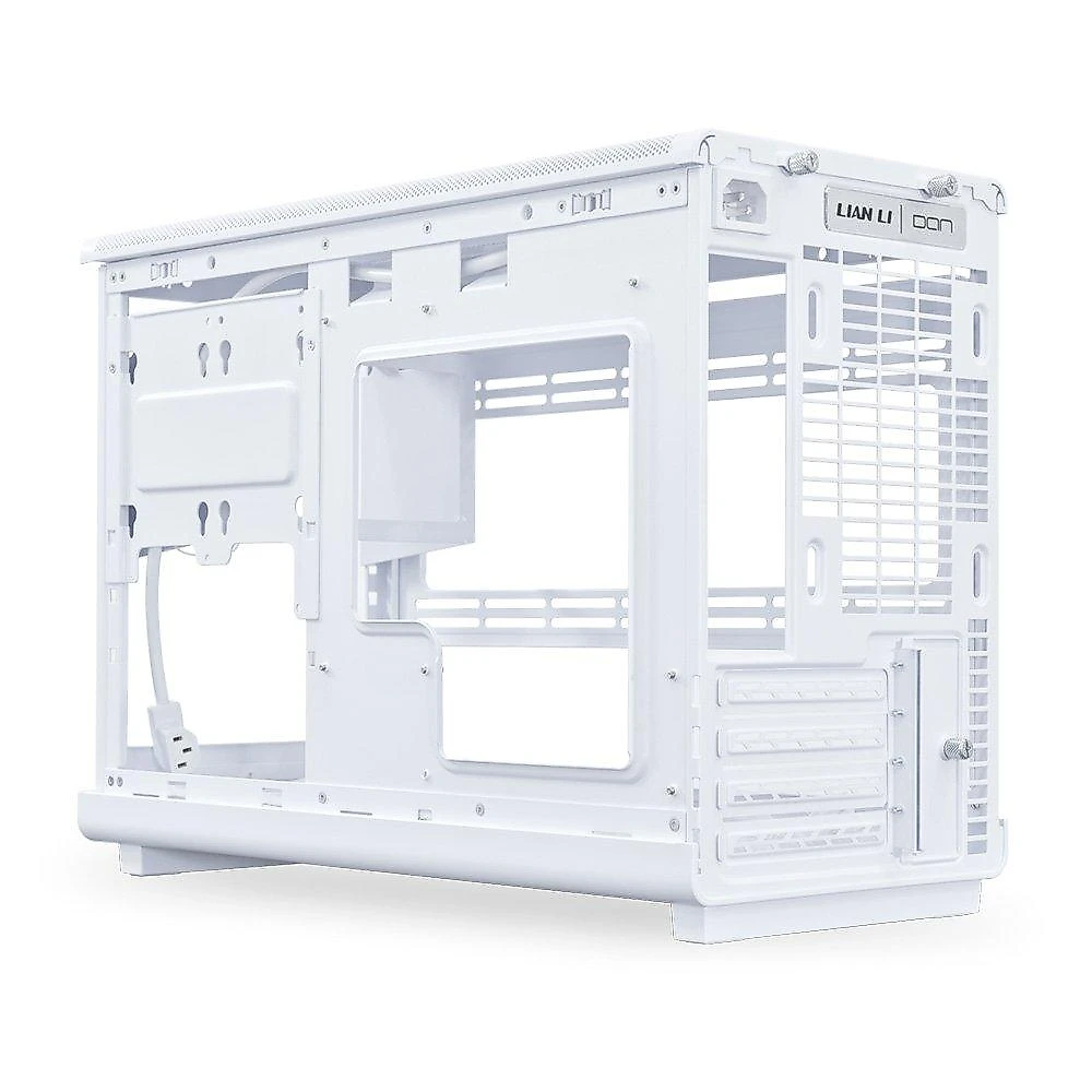 Gabinete Gamer Lian Li A3-mATX Wood Edition, Mini Tower, mATX, Madeira Frontal, Mesh Lateral, Sem FANs, Branco - A3-MATX-WD BRANCO