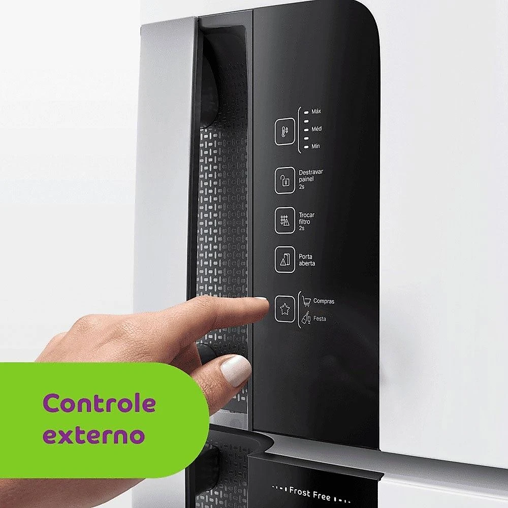 Geladeira Consul Frost Free Duplex, CRM56FB 451 Litros e Fogão 4 Bocas Consul CFO4NAB, Branco 220 Volts