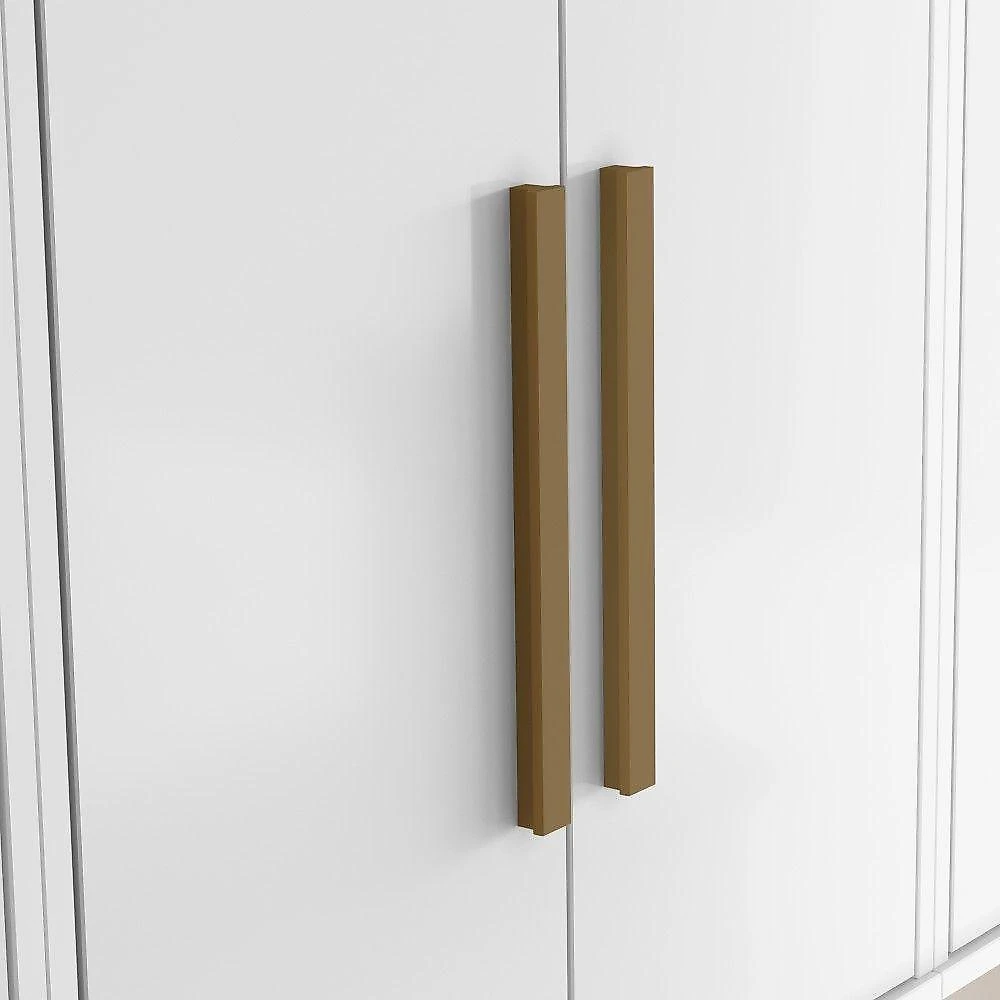 Cozinha Modulada Lorena 10 Portas com Fruteira 182cm Branco Kaiki Móveis