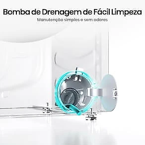 Lava e Seca Hisense WD1i11 11kg Lava e 7kg Seca Branca Inverter 1400 RPM 110V