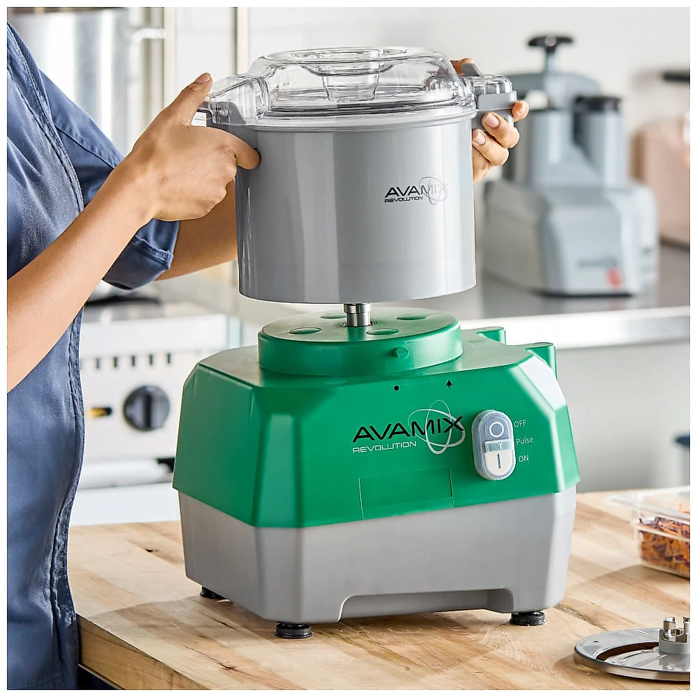 Processador de Alimentos Combinado AvaMix Revolution CFBB342DG Tigela Plástica Cinza 2.8L 2 Discos 120V