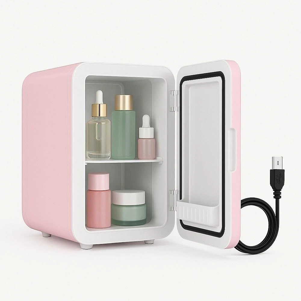Frigobar Portátil Yeet Frigobar Portátil 4L Quente e Frio Retro Rosa 12V-220V