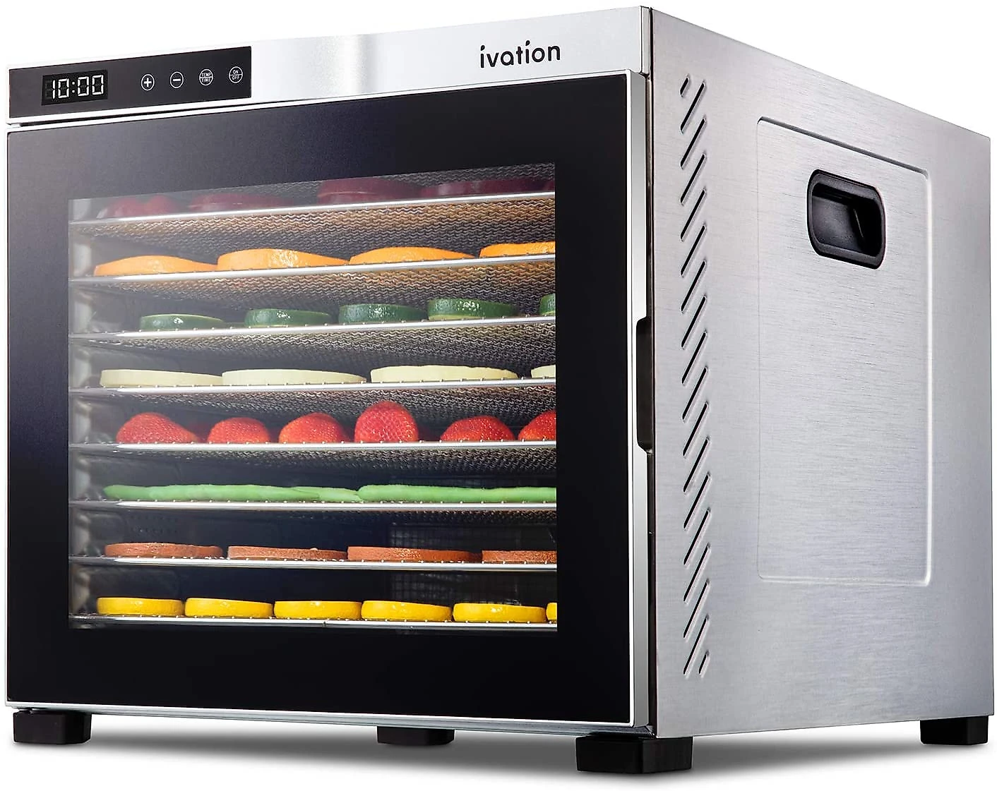 Ivation Desidratador de Alimento 10 Bandejas Digital Prata e Preto 110V