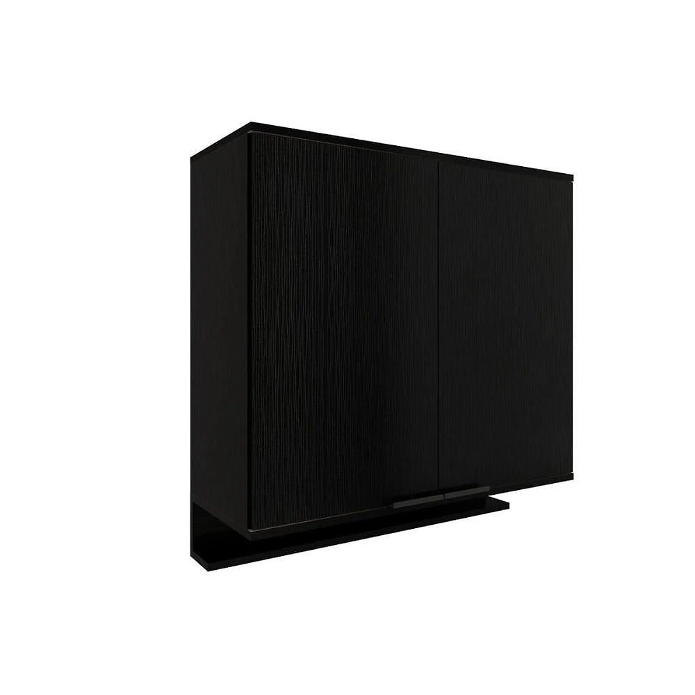 Armário De Cozinha Modulado Alpha 2502 Com 2 Portas 80cm Preto