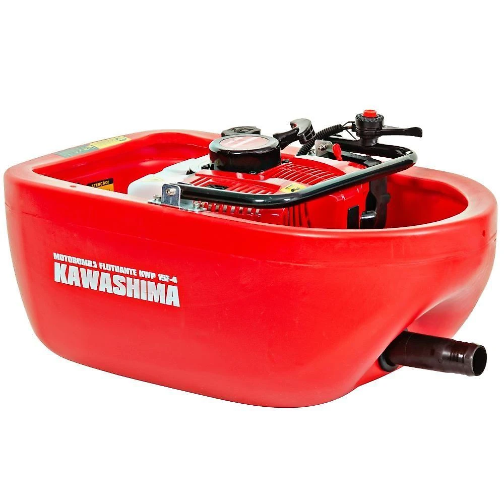 Motobomba Flutuante Kawashima Kwp15F4 Com Mangueira E Bicos