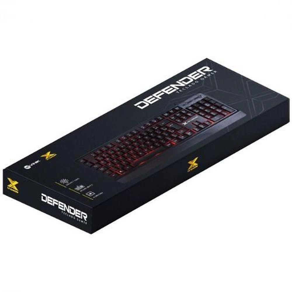 Teclado Usb Gamer Vinik Defender Gt300 Led Rgb